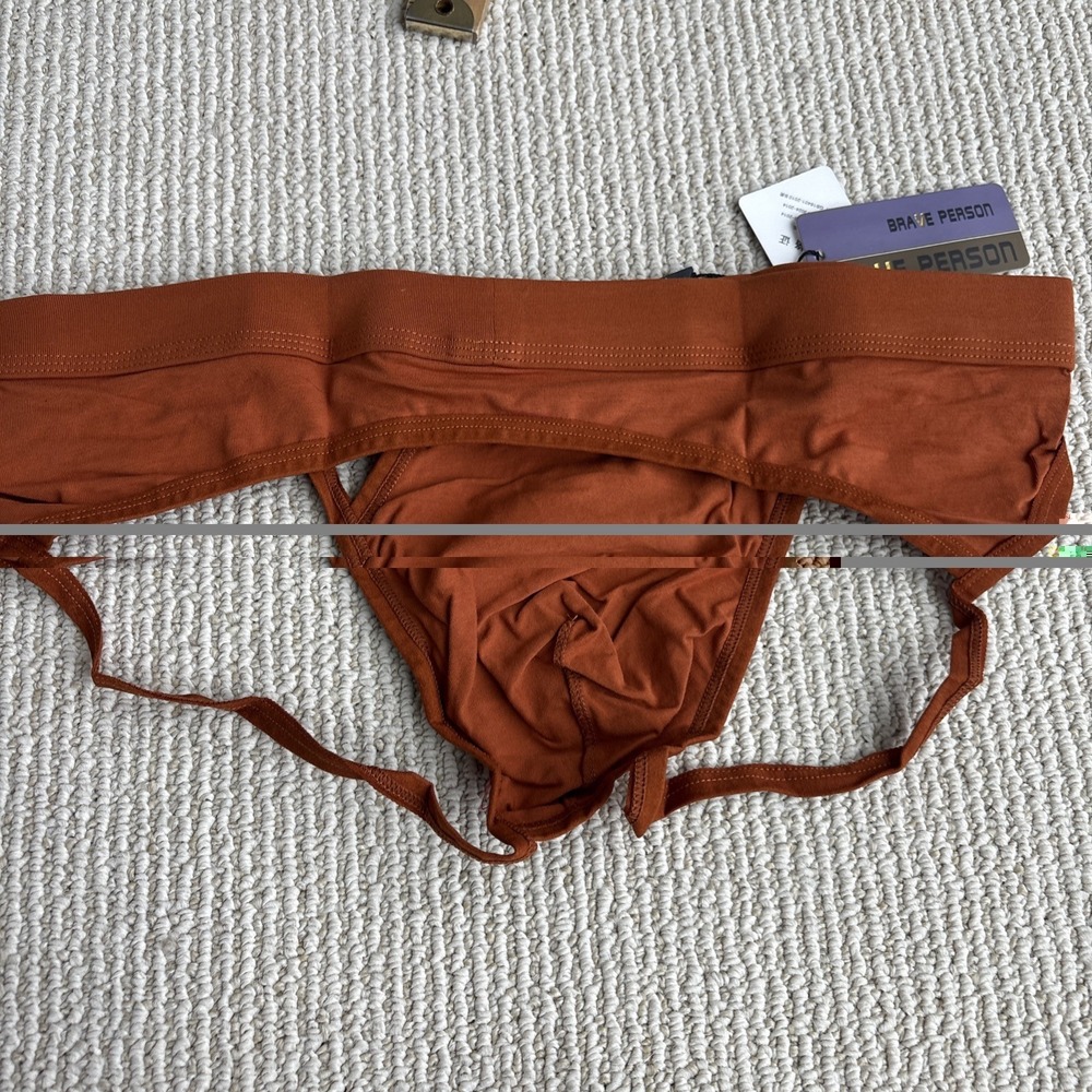 Men's Jockstrap Brief in Rust Brown - Picture 6 of 6